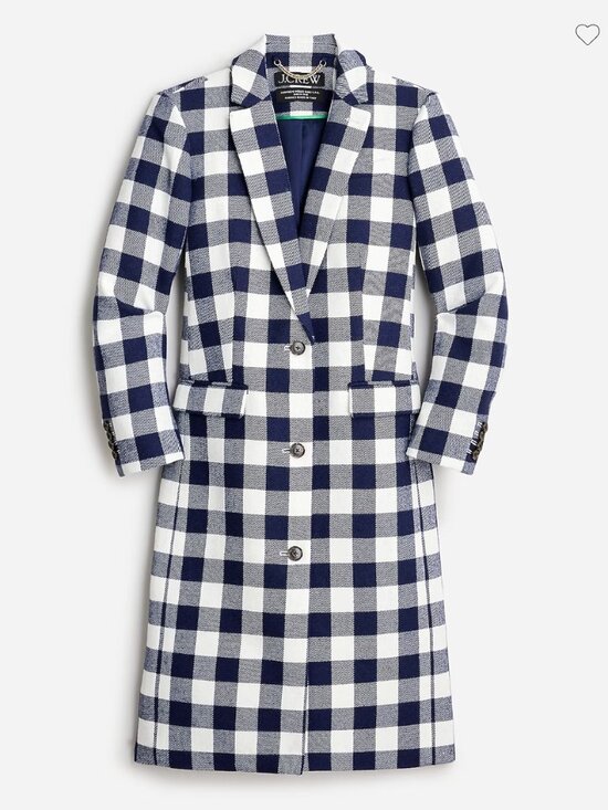 J. Crew Jackets & Blazers - NWT J Crew Size 6 Alfie Topcoat in Buffalo Check Italian Wool
